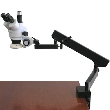 3.5X-90X Trinocular Stereo Microscope, Articulating Arm, Fluorescent Light, 10MP USB 3 Camera -  AMSCOPE, SM-6TZ-FRL-10m3
